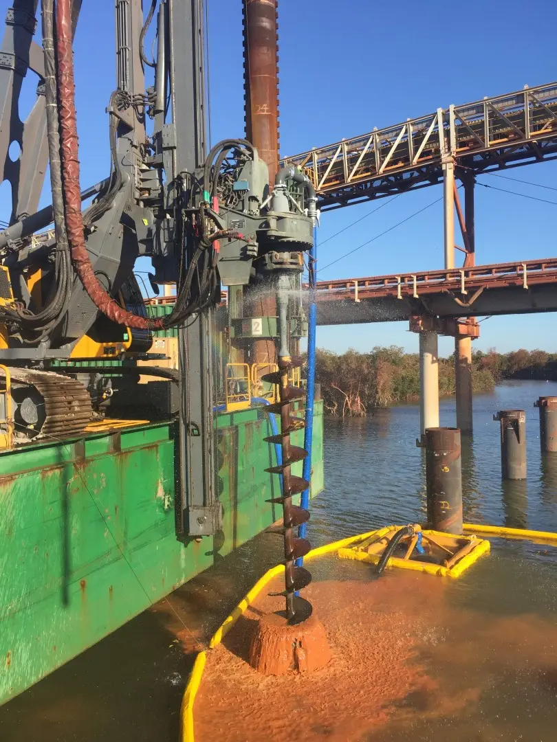 Removal of Temporary Jetty piles at Roy Hill Wharf Port Hedland